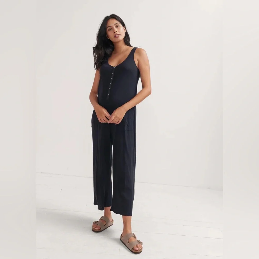 HATCH The 24/7 Feeding Jumpsuit Black Maternity Nursing Post Partum Baby Mother